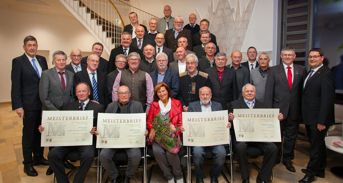 Verleihung Goldene Meisterbriefe Passau Gruppenfoto