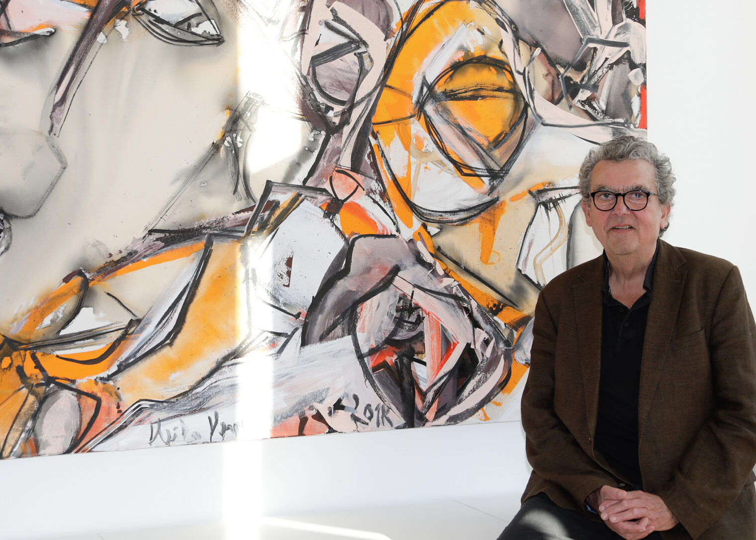 Heiko Herrmann erschafft seit über 40 Jahren abstrakte Malereien und Plastiken mit dem Ziel die "innere Mechanik der Welt" darzustellen.