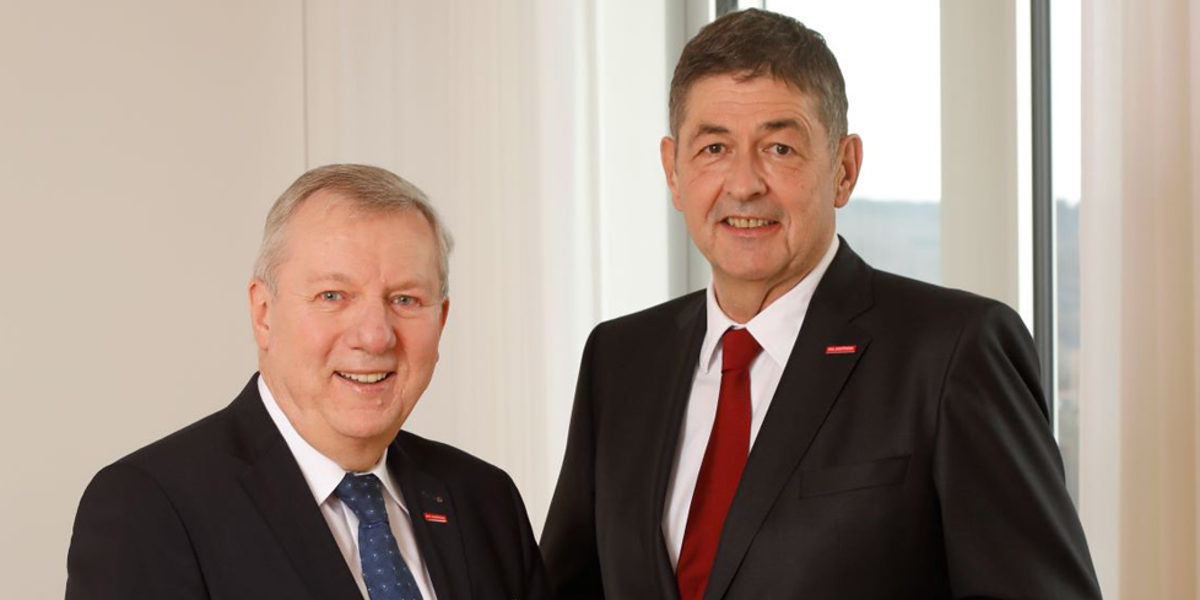 Präsident Dr. Georg Haber und Hauptgeschäftsführer Jürgen Kilger (li.), fordern ein umfassendes Wirtschaftsprogramm für das Handwerk.