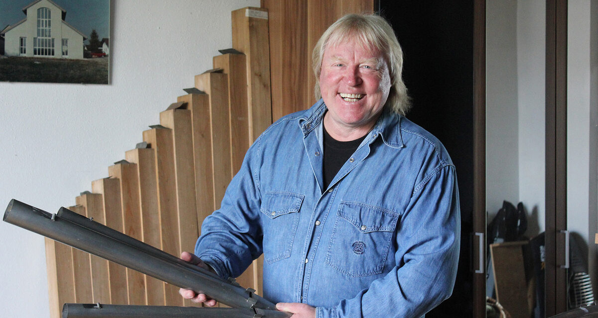 Wolfgang Schober ist Orgelbauer und leidenschaftlicher Sportler. In seiner Werkstatt steht neben der Bohrmaschine eine Harley Davidson.
