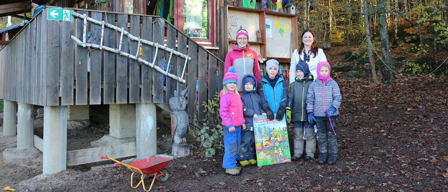 Waldkindergarten in Bernried beteiligt sich am Kita-Wettbewerb.