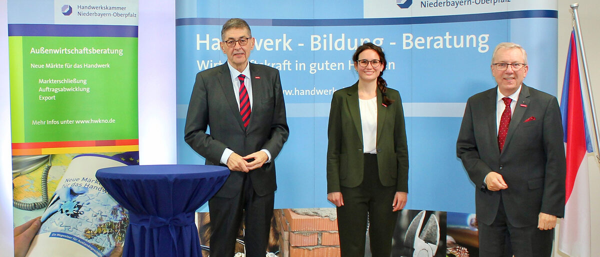 Die Vertreter der Handwerkskammer bei den Marienbader Gesprächen 2021. Die Vertreter der Handwerkskammer bei den Marienbader Gesprächen 2021.
