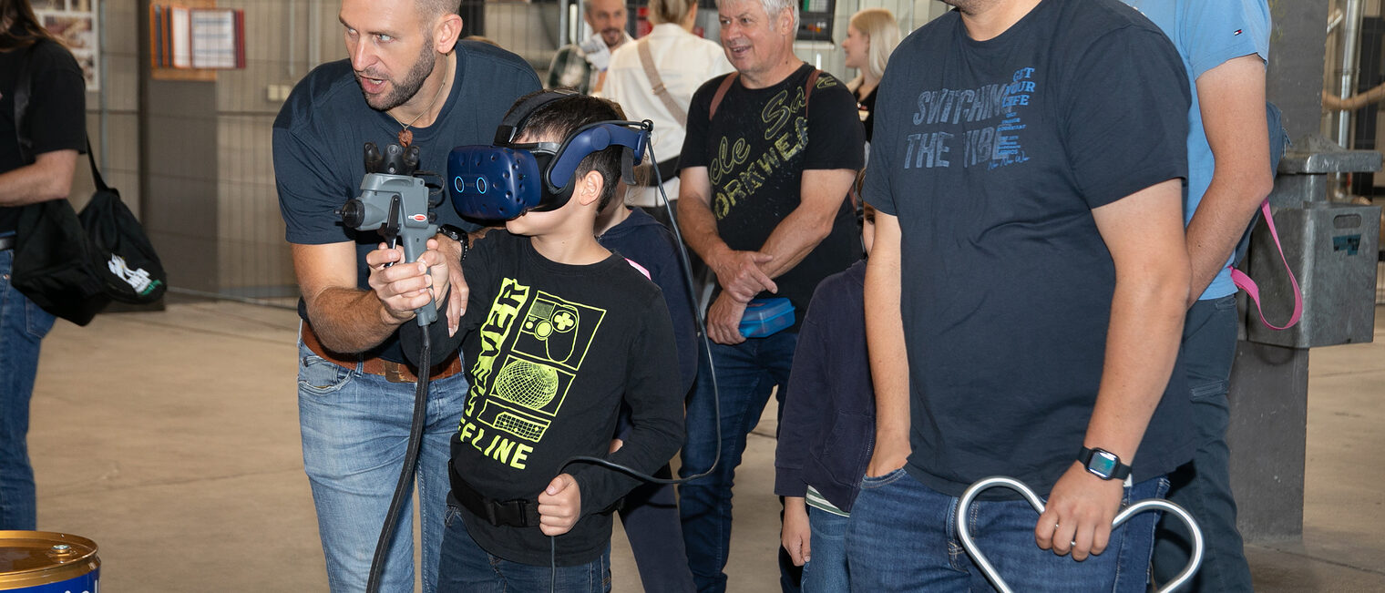 Die Gäste waren von dieser Technik hellauf begeistert. 