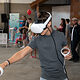 Beim Innovations-Stand des Bildungszentrums Schwandorf konnte man virtuell mit einer Drohne fliegen. 