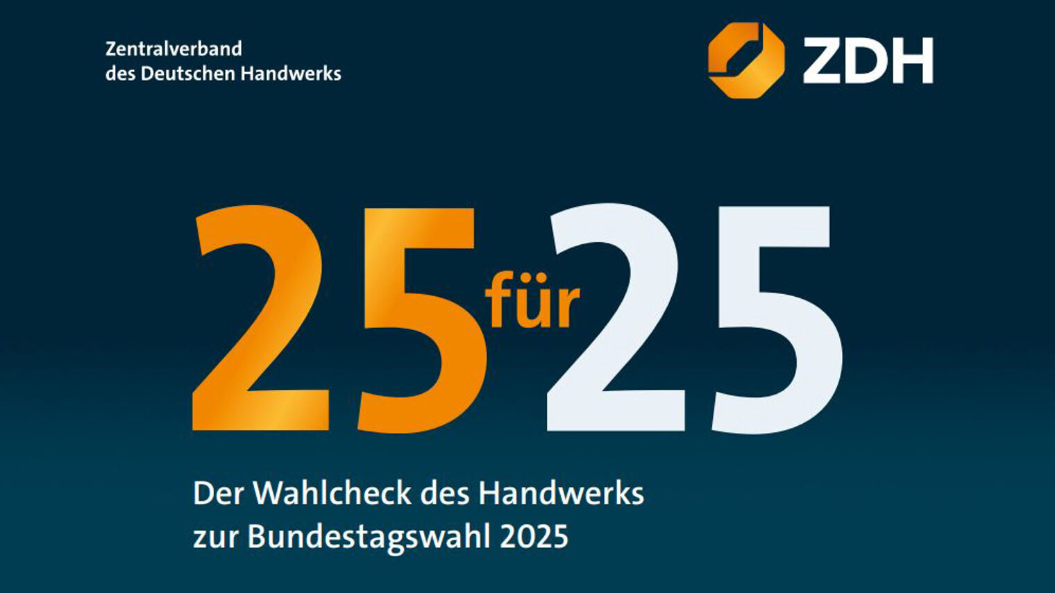 Der Wahlcheck des Handwerks zur Bundestagswahl 2025.