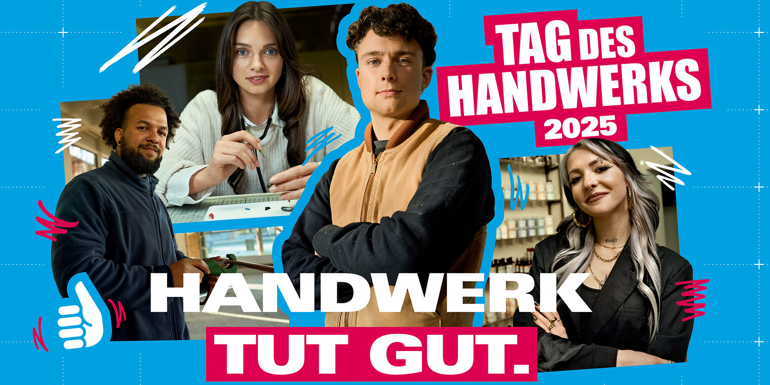 Handwerk tut gut.Vier junge Handwerker sprechen über ihre persönlichen Erfahrungen im Handwerk. 