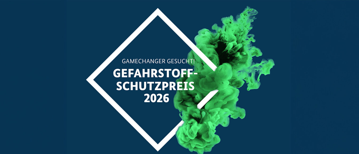 Gamechanger gesucht! Logo Gefahrstoffschutzpreis 2026.