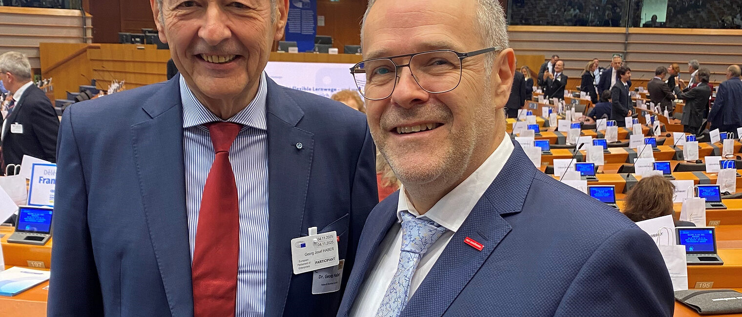 Präsident Dr. Georg Haber reiste zum „Europäischen Parlament der Unternehmen“ nach Brüssel 