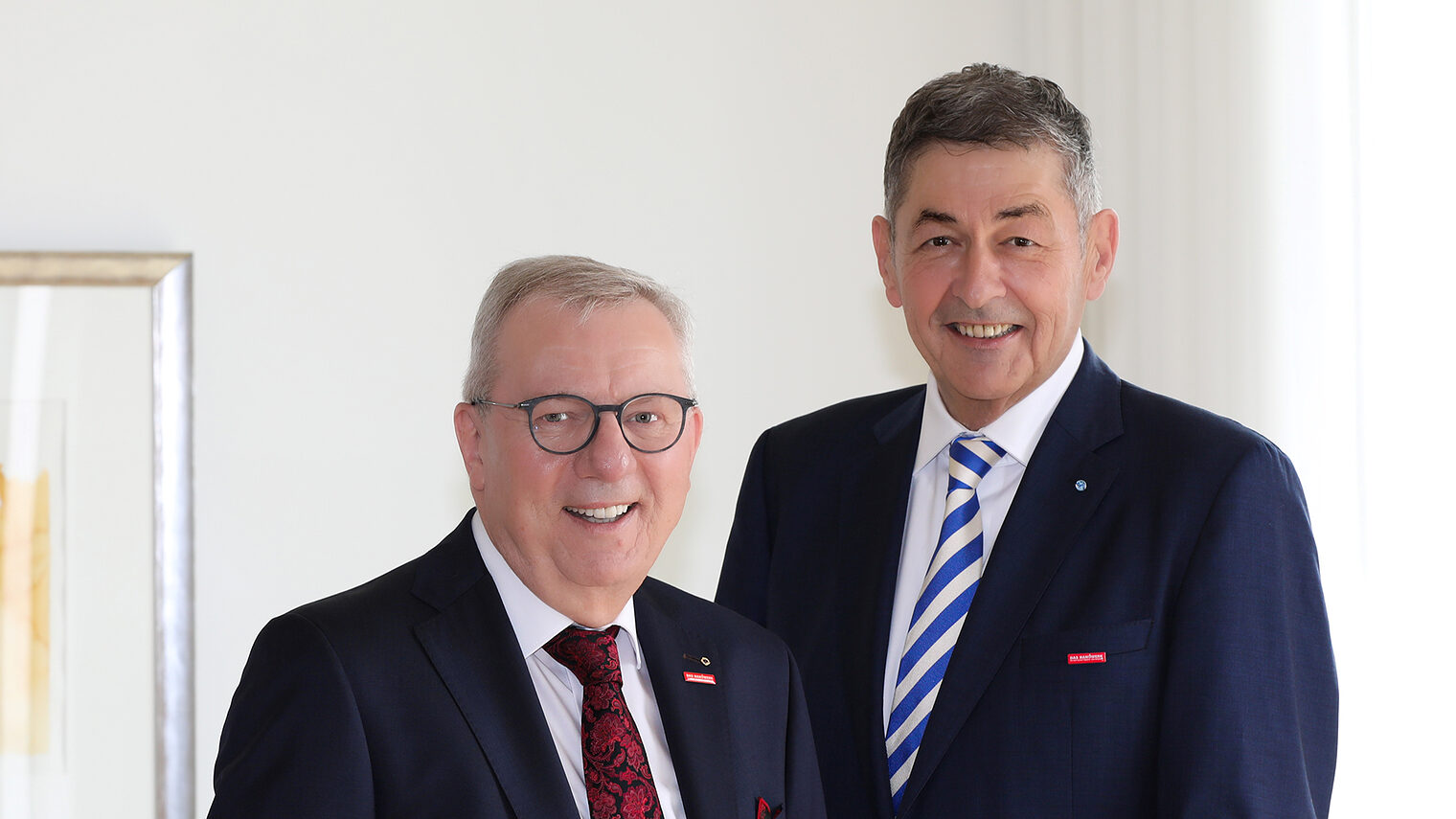 Stellten das Positionspapier der Handwerkskammer zur Kommunalwahl vor: Präsident Dr. Georg Haber und Hauptgeschäftsführer Jürgen Kilger. 