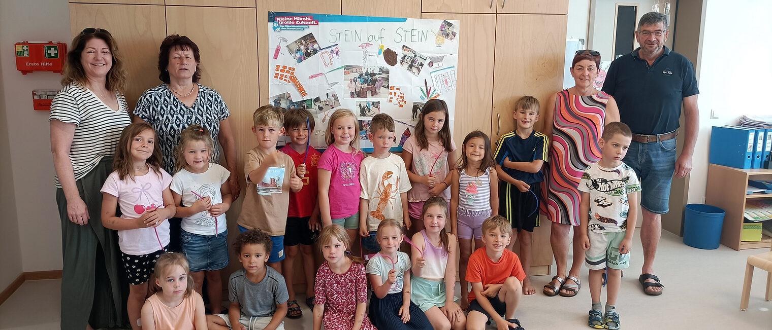 Die Kinder der Caritas Kita Johanniskirchen freuten sich über ein Brezen-Frühstück.